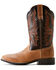 Image #2 - Ariat Men's Brush Creek Mesa Performance Western Boots - Broad Square Toe, Brown, hi-res