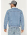 Image #4 - Levi's Men's Light Wash Denim Sherpa Lined Snap Trucker Jacket, Light Wash, hi-res