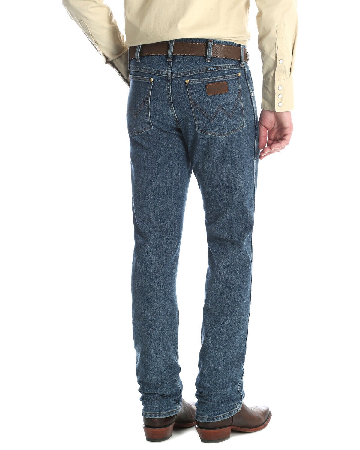 Wrangler Men's Premium Performance Cool Vantage Slim Fit Cowboy Cut Jeans, Indigo, hi-res
