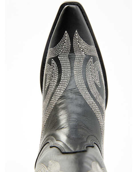 Image #6 - Planet Cowboy Women's Psychedelic Lines On The Highway Leather Western Boot - Snip Toe , Black, hi-res