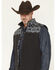 Image #2 - RANK 45® Men's Cheneka 2.0 Colorblock Southwestern Print Softshell Vest, Black, hi-res
