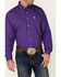Image #3 - Cinch Men's Solid Purple Button Down Western Shirt - Big & Tall, Purple, hi-res