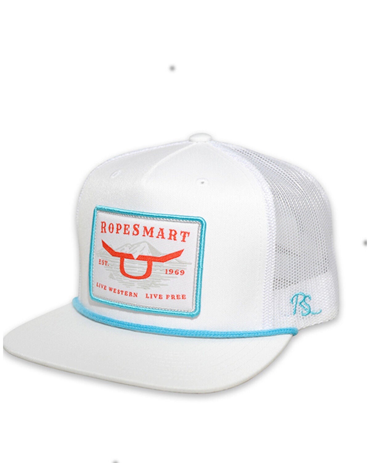 RopeSmart Men's Death Valley Ball Cap, White, hi-res