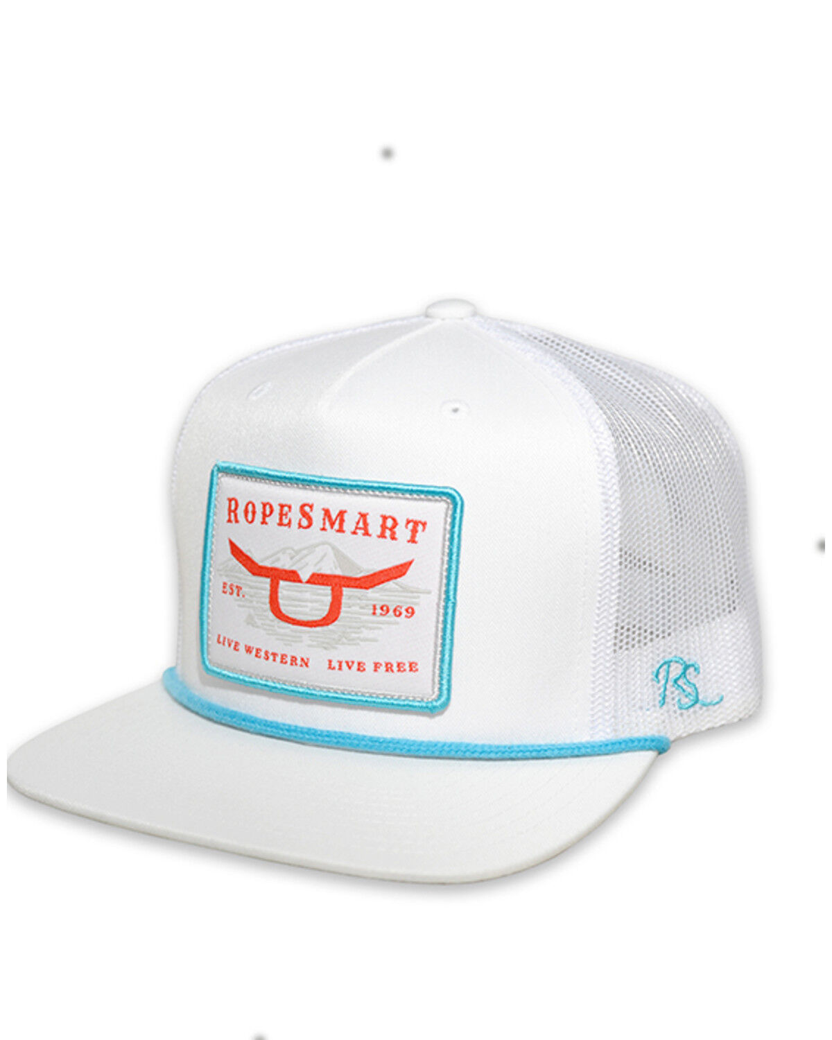 Image #1 - RopeSmart Men's Death Valley Ball Cap, White, hi-res