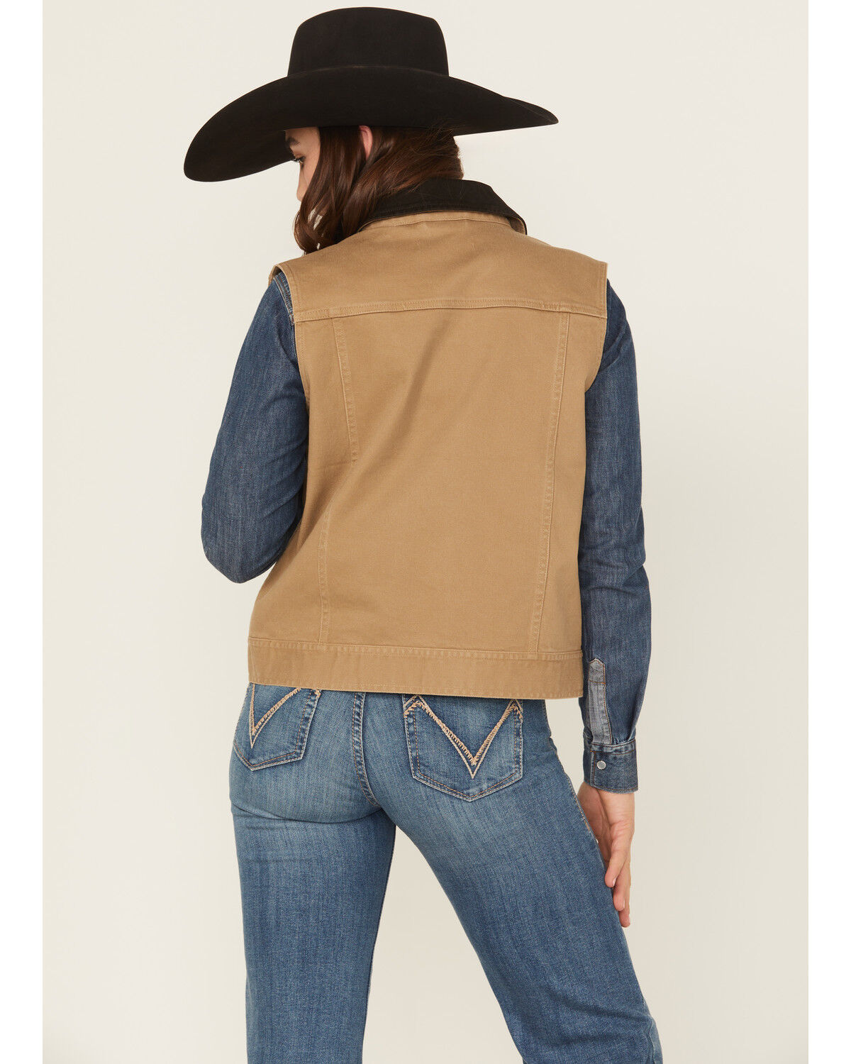 Image #4 - Shyanne Women's Twill Button-Down Utility Vest, Tan, hi-res