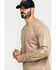 Cody James Men's FR Logo Long Sleeve Work T-Shirt - Tall, Beige/khaki, hi-res