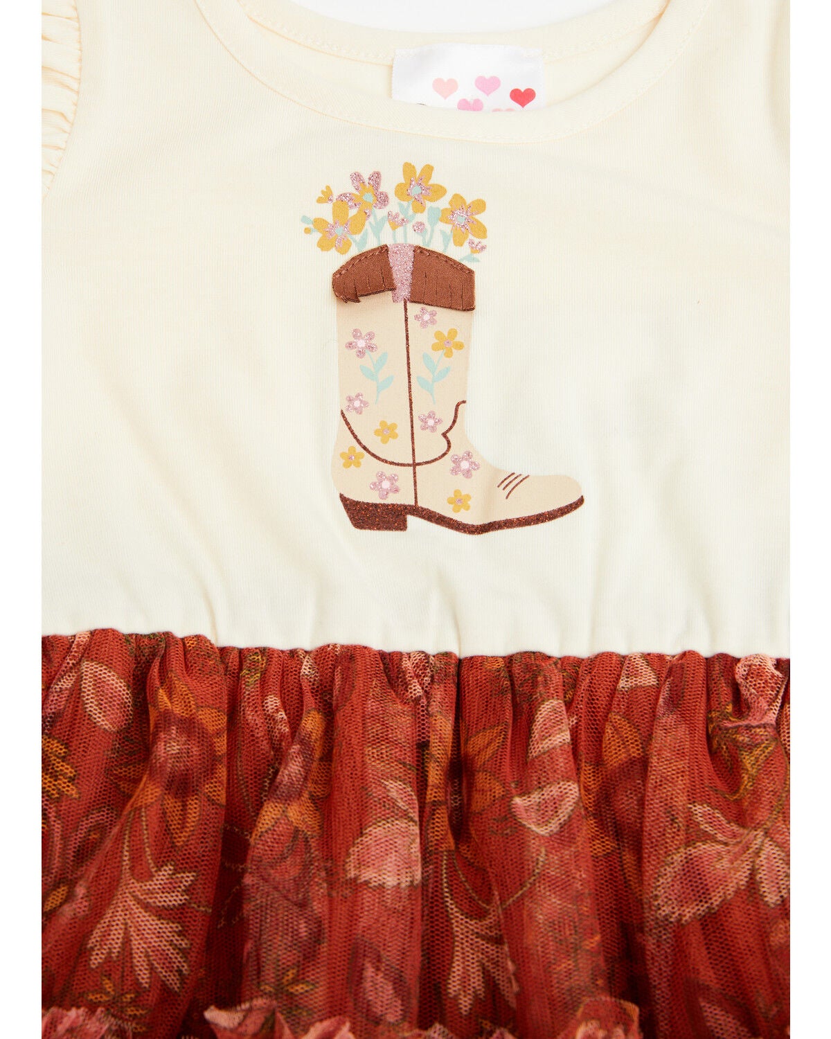 Image #2 - Sugar California Toddler Girls' Cowgirl Boot Floral Print Dress, Multi, hi-res