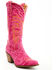 Image #1 - Dingo Women's Texas Tornado Tall Western Boots - Snip Toe, Pink, hi-res
