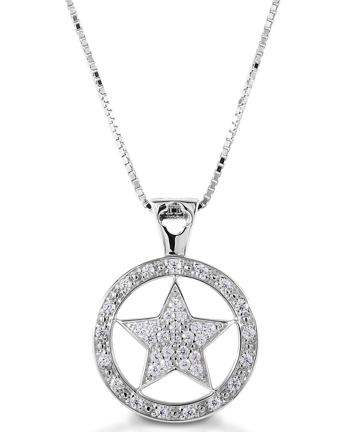 Image #1 - Kelly Herd Women's Large Star Pendant Necklace, Silver, hi-res