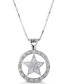 Kelly Herd Women's Large Star Pendant Necklace , Silver, hi-res