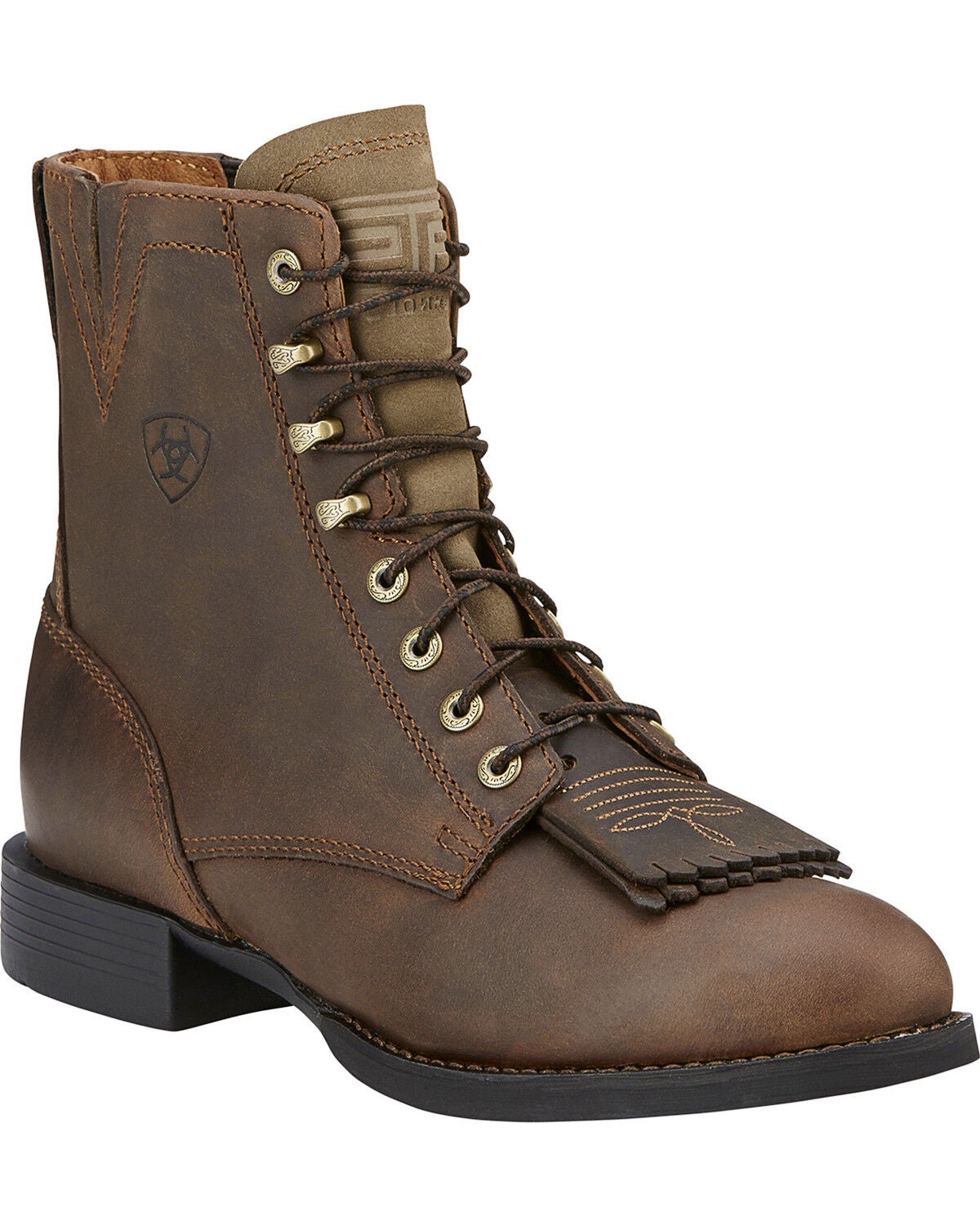 Ariat Women's Heritage Lacer Boots - Round Toe, Brown, hi-res