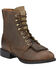Image #1 - Ariat Women's Heritage Lacer Boots - Round Toe, Brown, hi-res