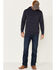 Flag & Anthem Men's Navy Colerain Burnout Fleece Hooded Sweatshirt , Navy, hi-res