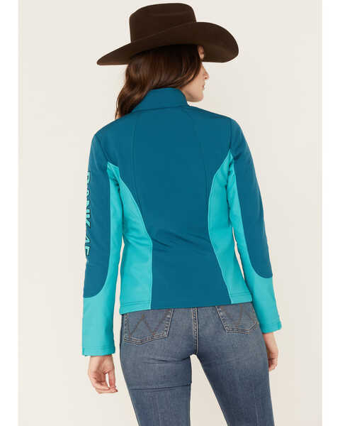 Image #4 - RANK 45® Women's Mabel Performance Softshell Jacket, Steel Blue, hi-res