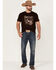 Image #2 - Cody James Men's Strike First Graphic Short Sleeve T-Shirt , Maroon, hi-res