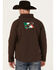 Image #4 - Cowboy Hardware Men's Mexico Flag Bull Softshell Zip Jacket, Chocolate, hi-res