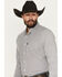 Image #2 - Ariat Men's Meyer Floral Print Long Sleeve Button-Down Western Shirt, White, hi-res