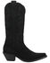 Image #2 - Dingo Women's Out West Suede Western Boots - Round Toe, Black, hi-res