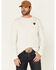 Image #1 - Wanakome Men's Orion Logo Patch Long Sleeve T-Shirt , Oatmeal, hi-res