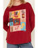 Image #3 - Ariat Women's Desert Graphic Long Sleeve Graphic Shirt, Red, hi-res