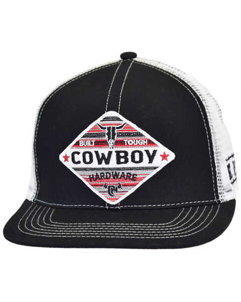 Cowboy Hardware Men's Built Tough Ball Cap , Black, hi-res