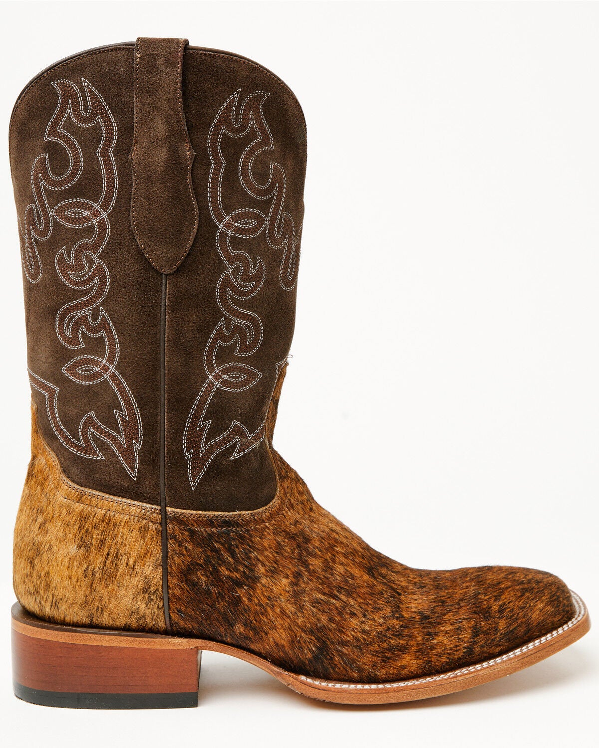 Image #2 - Cody James Men's Badlands Cowhide Western Boots - Broad Square Toe, Brown, hi-res