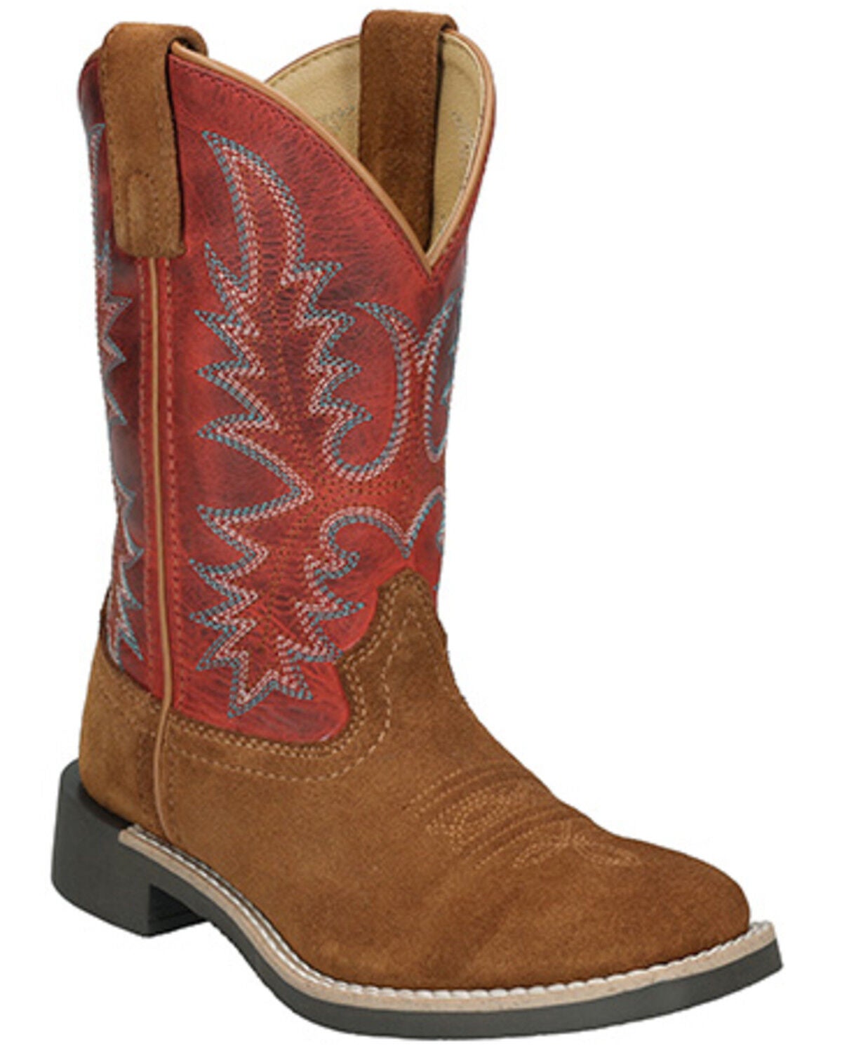 Smoky Mountain Boys' Briscoe Western Boots - Broad Square Toe, Tan, hi-res