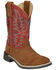 Image #1 - Smoky Mountain Boys' Briscoe Western Boots - Broad Square Toe, Tan, hi-res