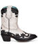 Image #2 - Corral Women's Black Overlay & Studs Western Boots - Pointed Toe, Black/white, hi-res