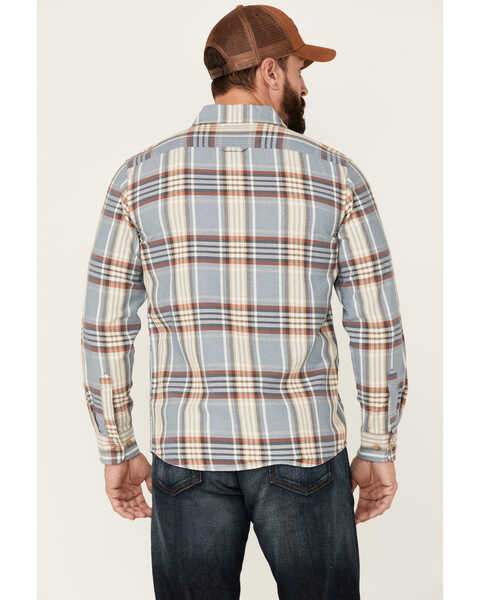 Image #4 - Pendleton Men's Beach Shack Large Plaid Print Long Sleeve Button Down Western Shirt , Blue, hi-res