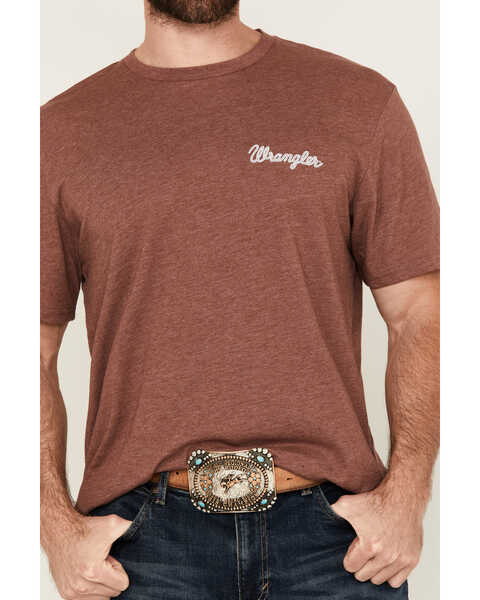 Image #3 - Wrangler Men's Cowboy Logo Short Sleeve Graphic T-Shirt , Rust Copper, hi-res