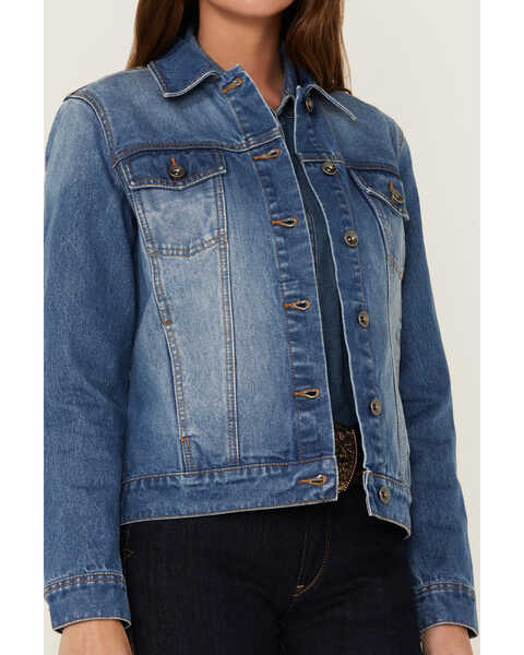 Image #3 - RANK 45® Women's Signature Denim Rancher Jacket, Medium Wash, hi-res