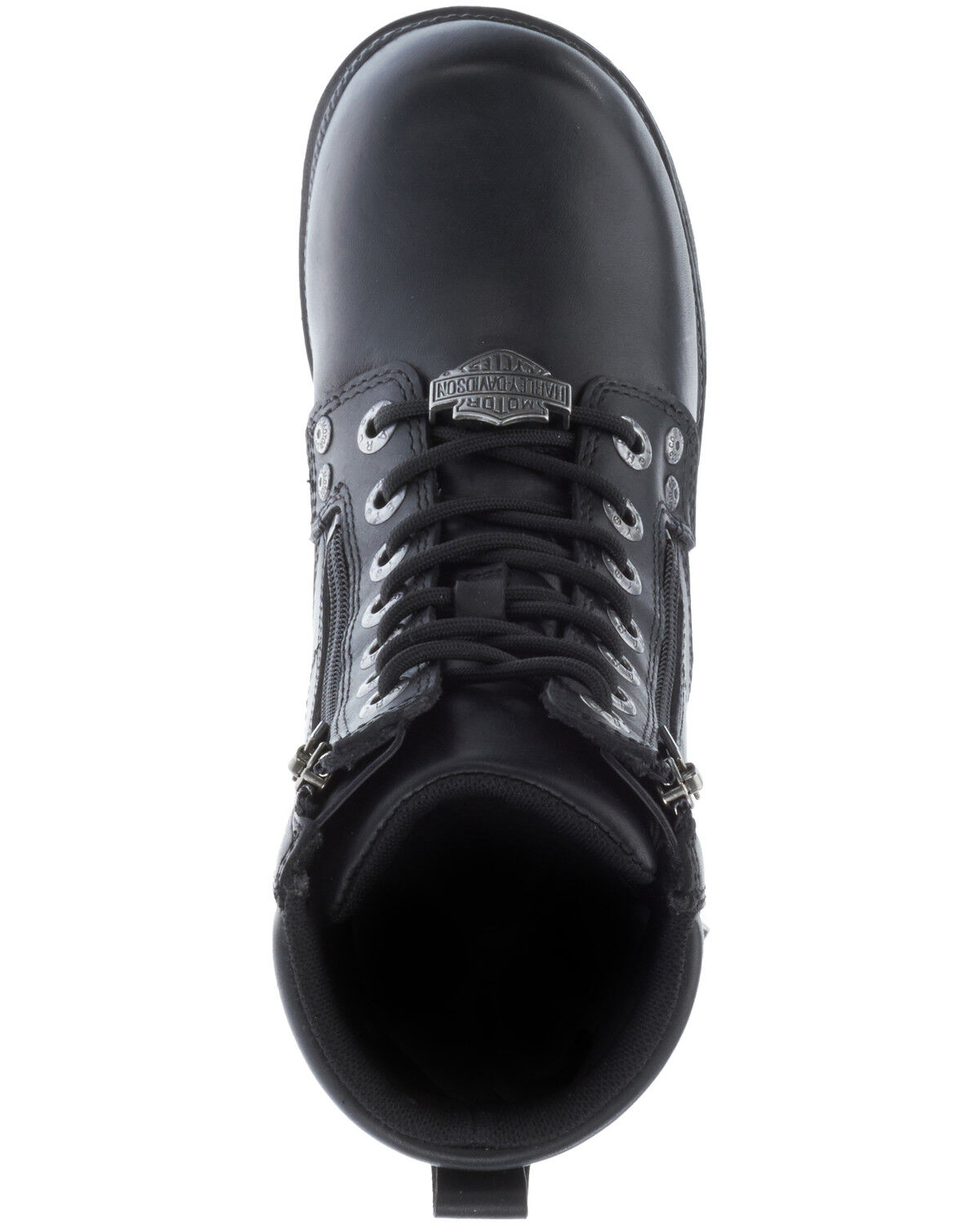 Image #6 - Harley Davidson Women's Inman Hills Moto Boots - Round Toe, Black, hi-res