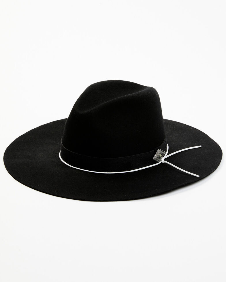 Idyllwind Women's Waycross Wool Felt Western Hat, Black, hi-res