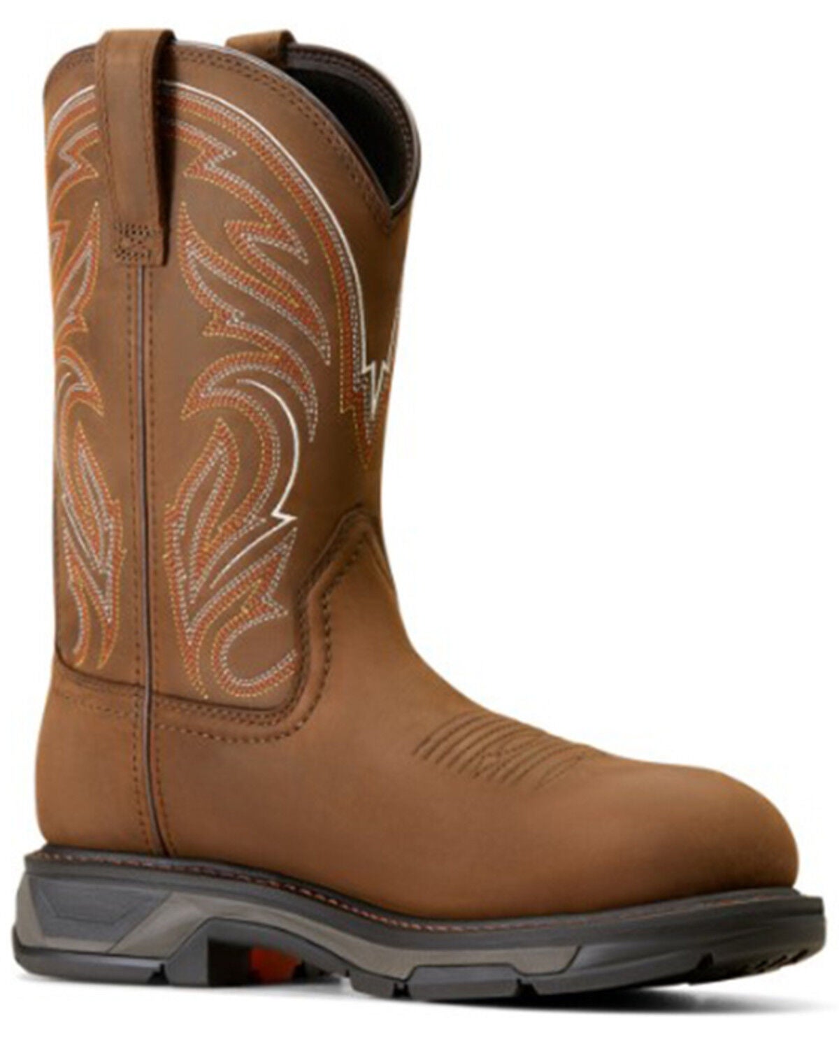 Image #1 - Ariat Men's WorkHog&reg; XT Distressed Work Boots - Carbon Toe, Brown, hi-res