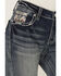 Image #4 - Grace in LA Women's Medium Wash Mid Rise Geo Pocket Bootcut Stretch Denim Jeans, Medium Wash, hi-res