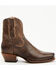 Image #2 - Cleo + Wolf Women's Fern Western Booties - Square Toe, Chocolate, hi-res
