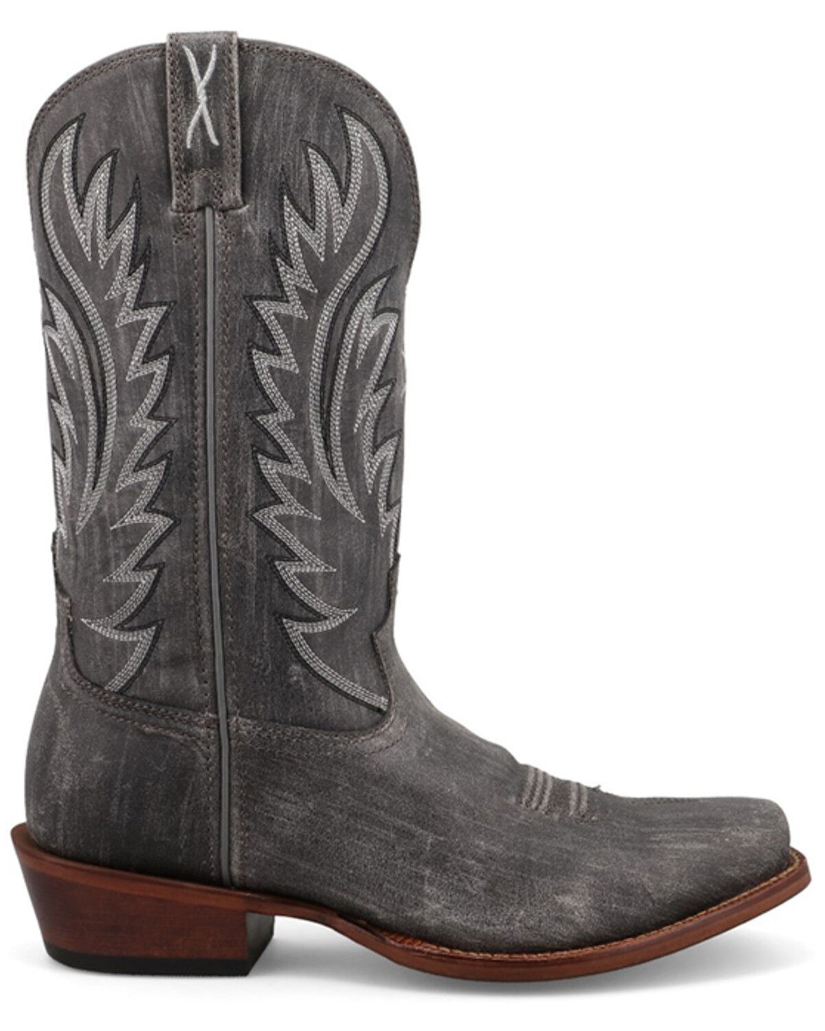 Image #2 - Twisted X Men's 12" Tech X™ Western Boots - Snip Toe, Charcoal, hi-res