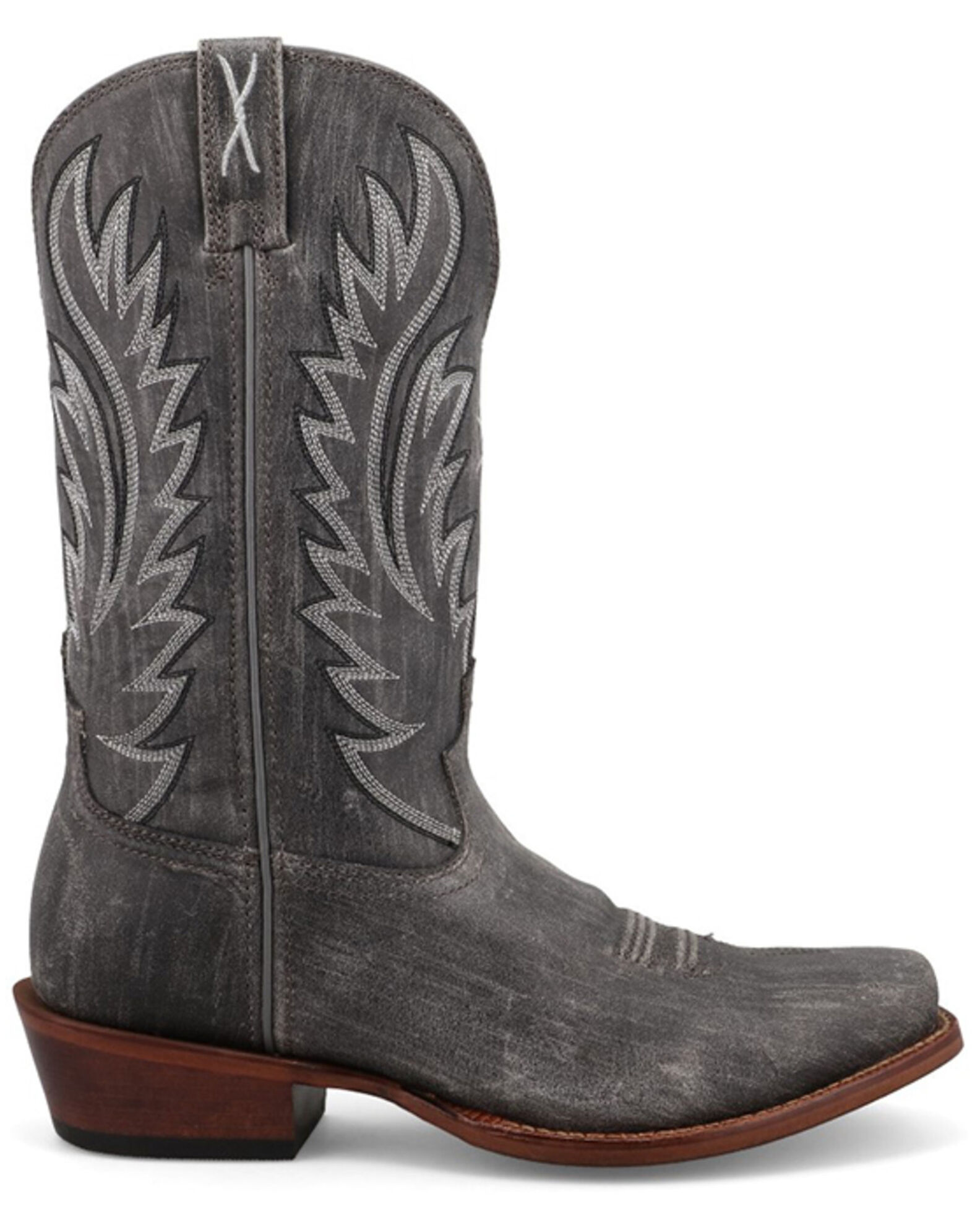 Image #2 - Twisted X Men's 12" Tech X™ Western Boots - Snip Toe, Charcoal, hi-res