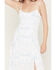 Image #3 - Wrangler Retro Women's Horse Print Front Slim Maxi Dress, White, hi-res