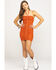 Free People Women's Hold On Mini Dress, Rust, hi-res