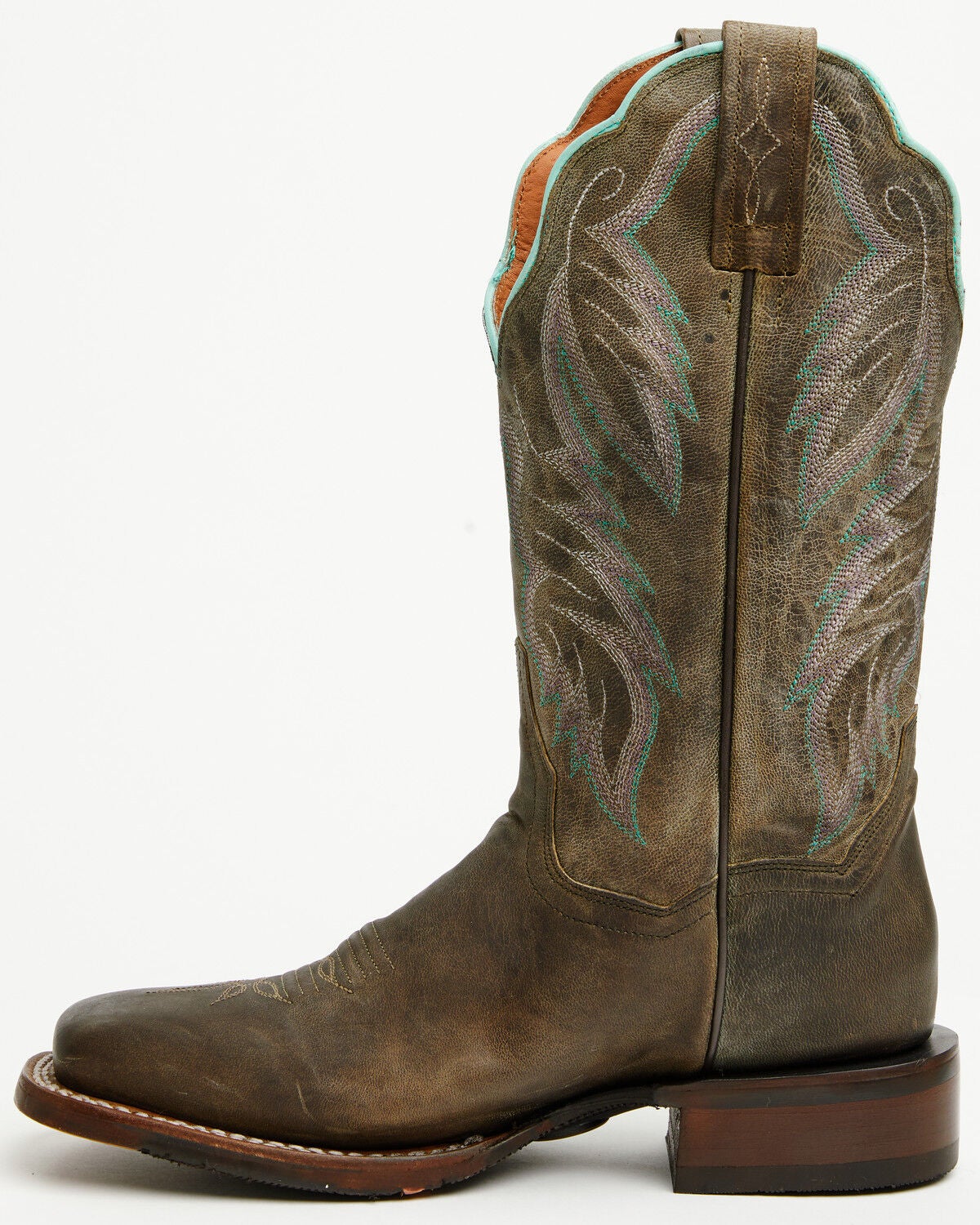 Image #3 - Dan Post Women's Kendall Western Performance Boots - Broad Square Toe, Black, hi-res