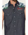 Image #3 - Coors Men's Boot Barn Exclusive Mountain Sleeveless Pearl Snap Bubba, Blue, hi-res