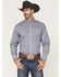 Image #1 - Resistol Men's Granite Geo Print Button Down Western Shirt , Blue, hi-res