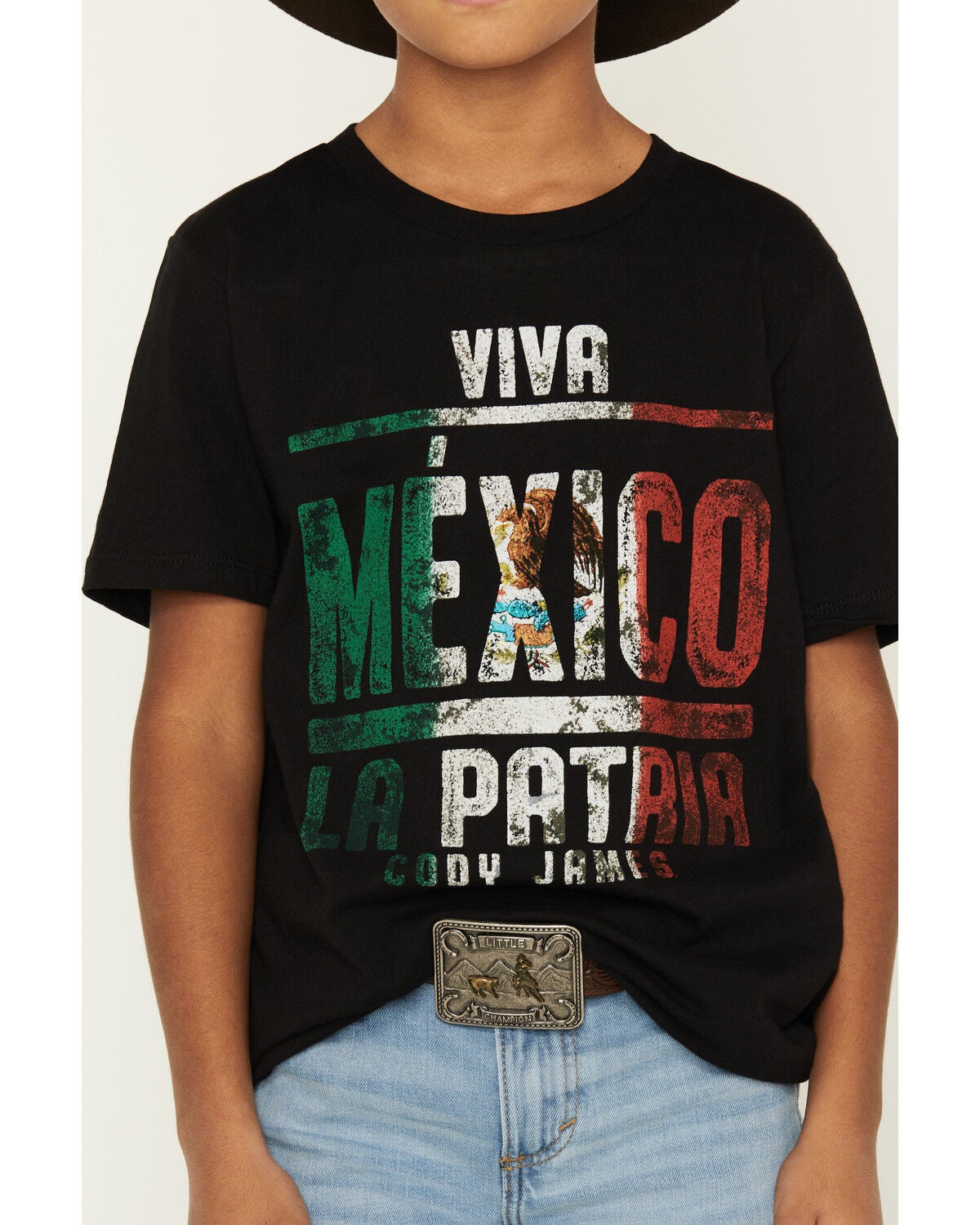 Image #3 - Cody James Boys' Viva Mexico Short Sleeve Graphic T-Shirt, Black, hi-res