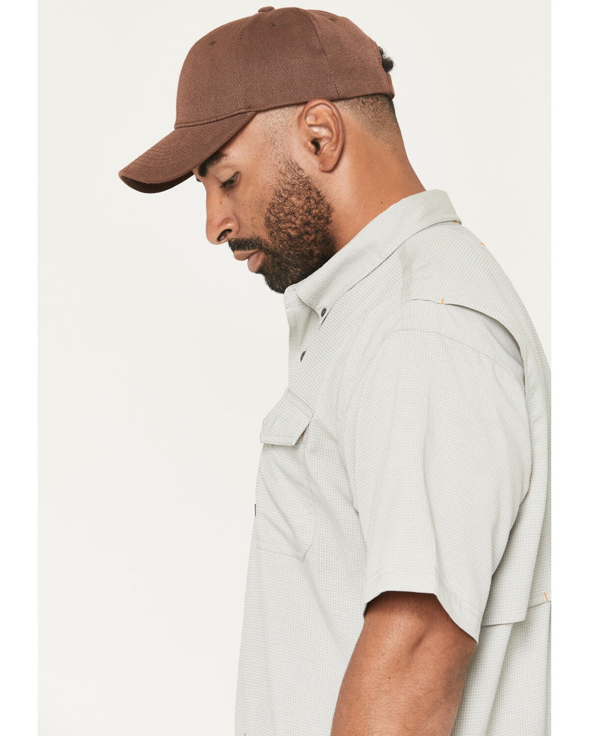Image #2 - Ariat Men's Rebar Made Tough VentTEK Short Sleeve Button-Down Stretch Work Shirt, Light Grey, hi-res