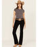 Image #1 - Ariat Women's Ella Bootcut Stretch Denim Jeans, Black, hi-res
