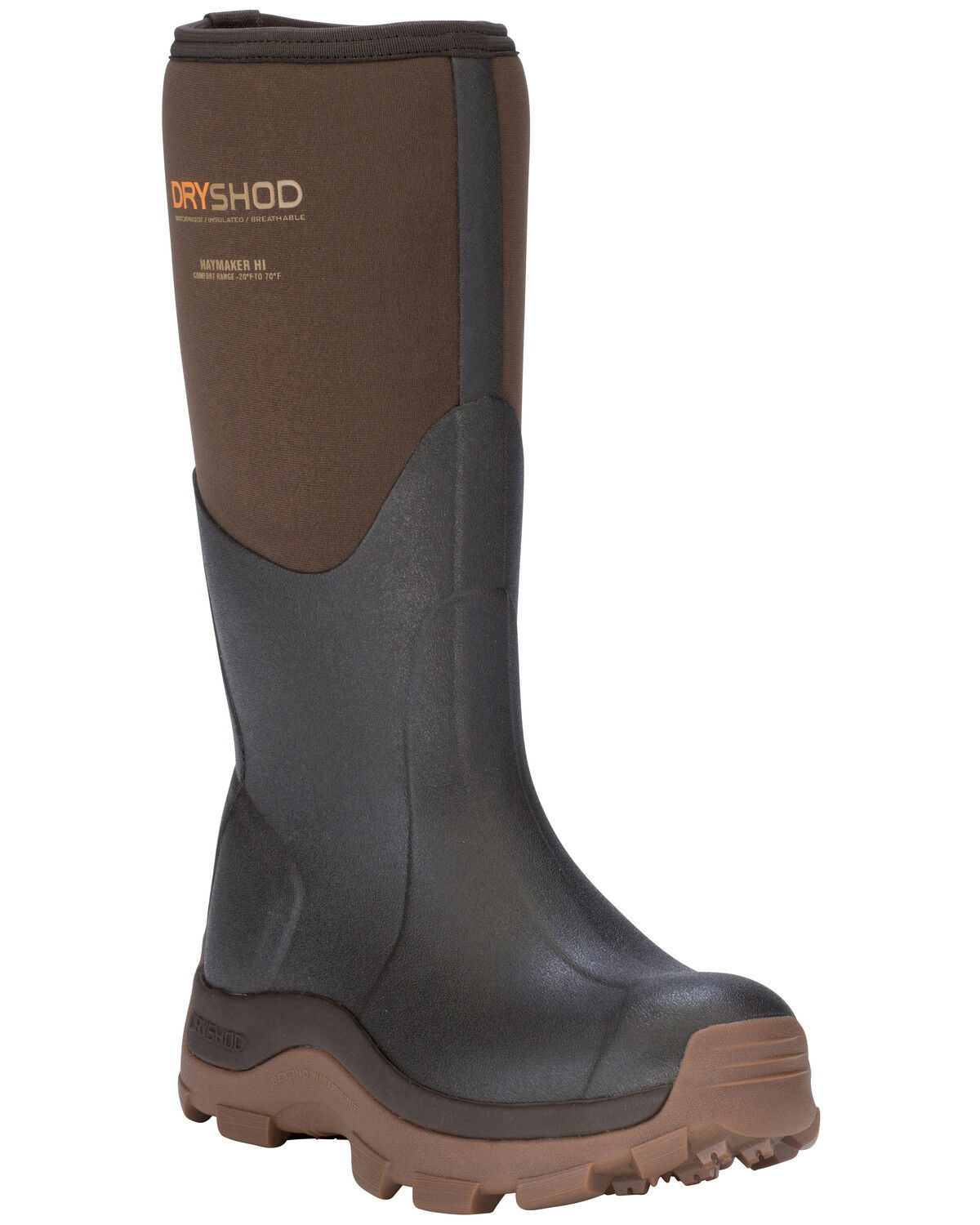 Image #1 - Dryshod Women's Hi Haymaker Farm Work Boots - Soft Toe, Brown, hi-res