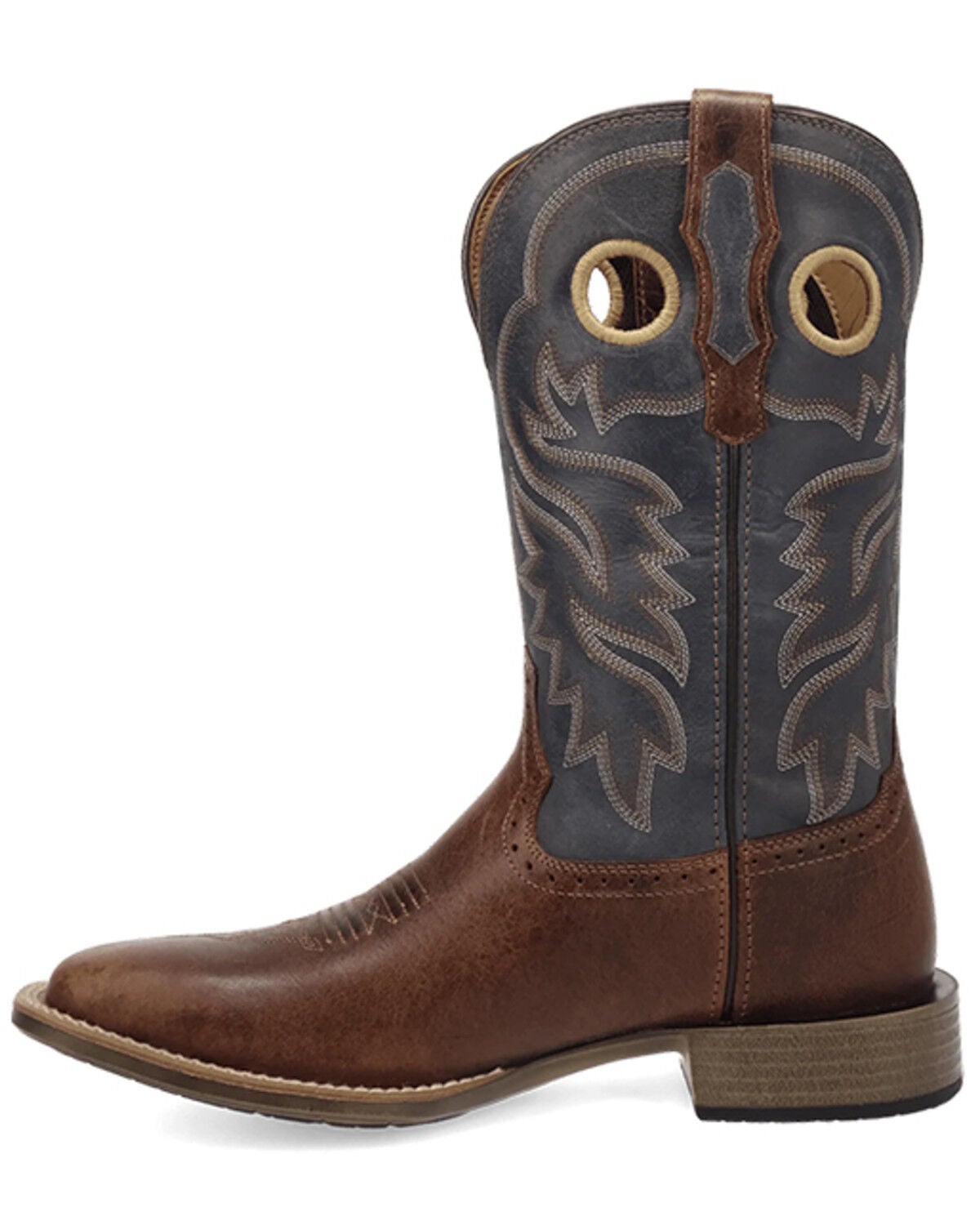 Image #3 - Laredo Men's Dyers Performance Western Boots - Broad Square Toe, Tan, hi-res