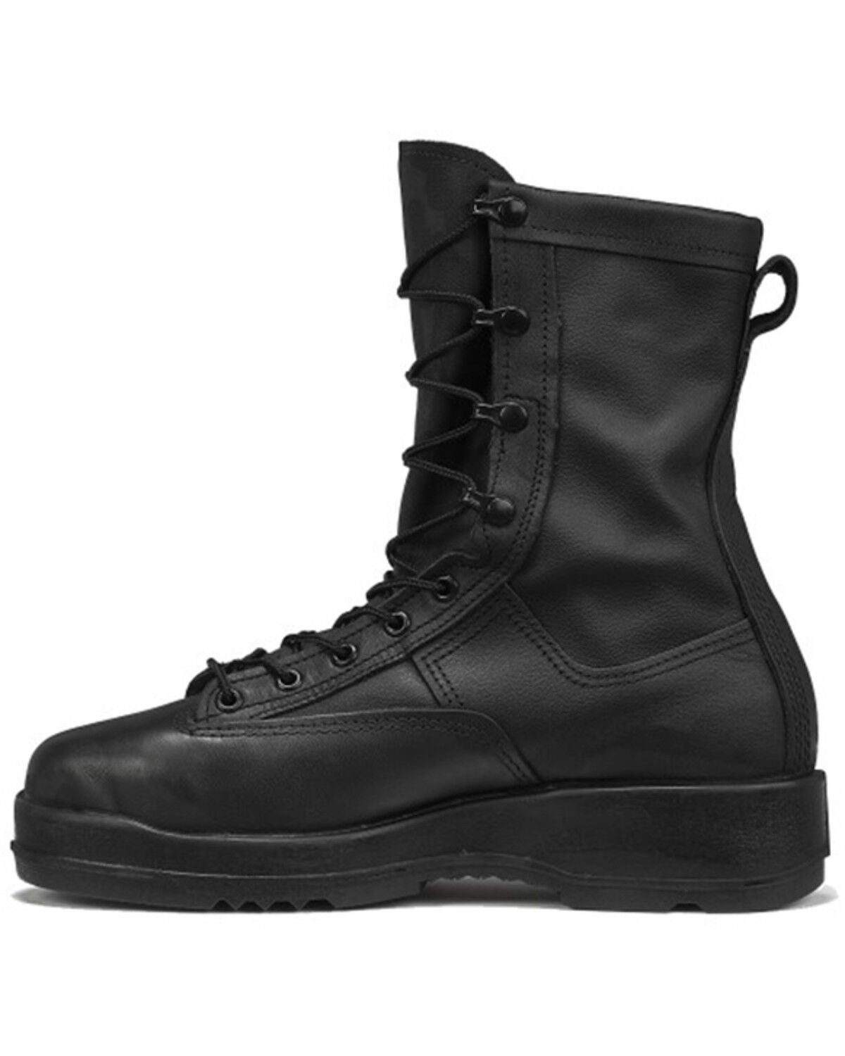 Image #3 - Belleville Men's 8" 200g Insulated Waterproof Military Work Boots - Steel Toe, Black, hi-res